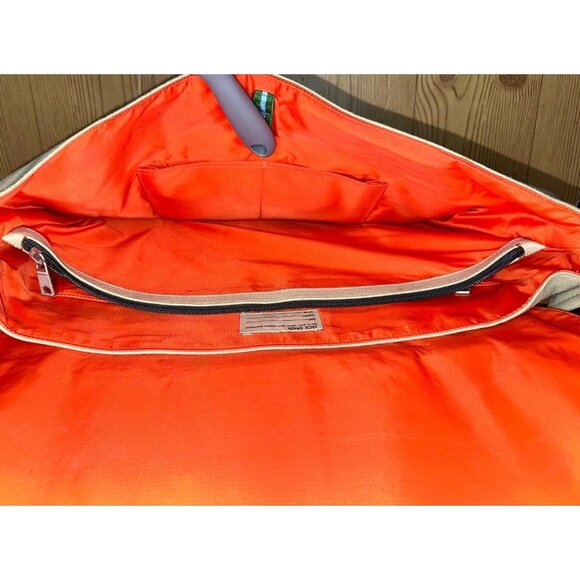 Jack Spade Greene St. Messenger Bag Mens Khaki Tan Adjustable Strap Travel - Picture 3 of 10